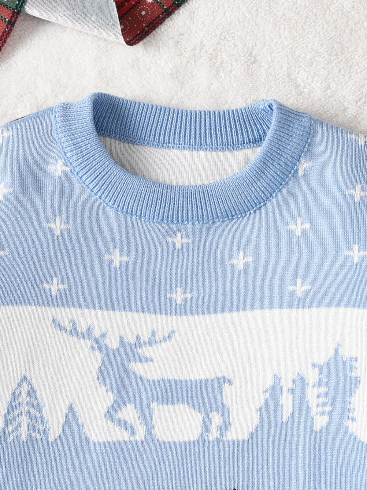 Kids' Reindeer Knit Christmas Sweater