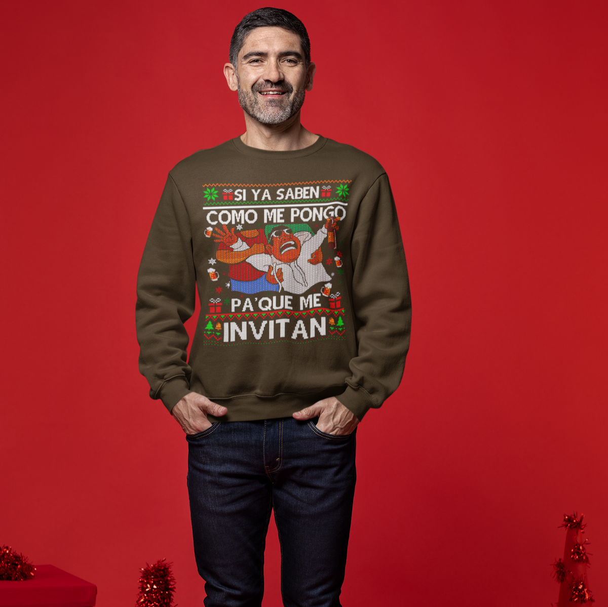 Si Ya Saben Como Me Pongo Christmas Sweatshirt