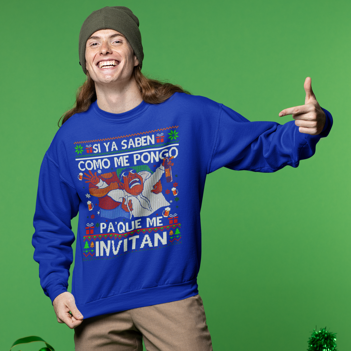 Si Ya Saben Como Me Pongo Christmas Sweatshirt